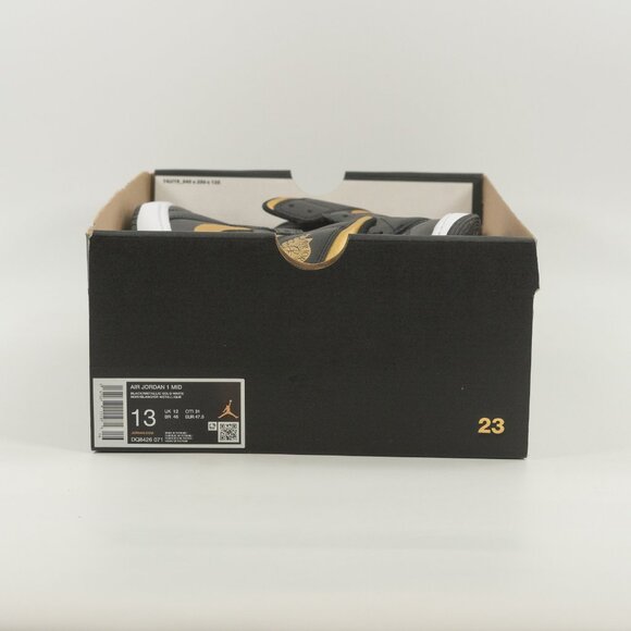 Air Jordan 1 Mid 'Black - Metallic Gold' DQ8426-071 Multi-Size - Picture 10 of 10